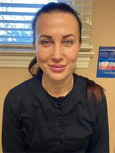 The same patient after Botox treatment